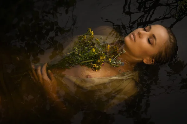 Young drown woman — Stock Photo, Image