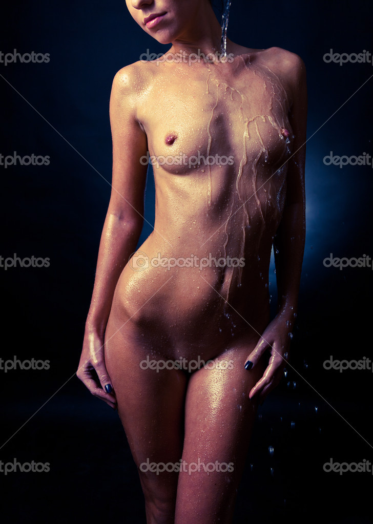 Nude Woman In The Water