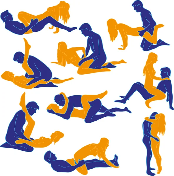 Sexual Position Icon 8 — Stock Vector