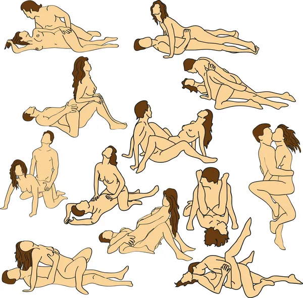 Sexuelle Position Symbol 12 — Stockvektor