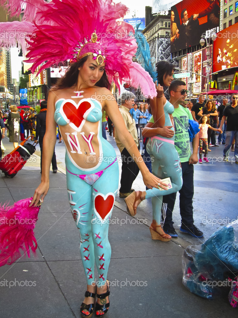 Times Square Body Paint.