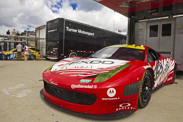 DETROIT - JUNHO 2: O carro de corrida Ferrari no Detroit Grand 2012 — Fotografia de Stock